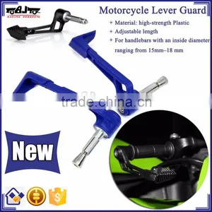 BJ-LG-004 Motorbike Parts Blue Bent Style Adjustable Plastic Motorcycle Lever Guard thumbnail-1