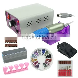 25000RPM Complete Electric Nail Drill Kit Set Art File Bit Acrylic Manicure Band thumbnail-1