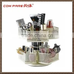 High Quality Metal Cosmetic Rack / Makeup Holder / Makeup Carousel Organizer thumbnail-1