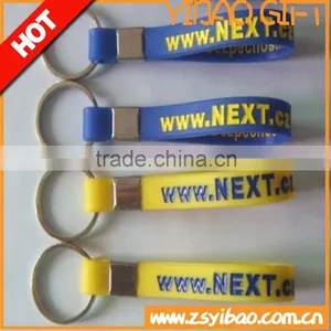 Custom Sport Bracelet Keychian/ Silicone Rubber Wristband Keychain thumbnail-3