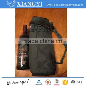 PICNIC TIME INSULATED WINE BOTTLE BAG SINGLE GREEN SHOULDER WINE BAG thumbnail-1