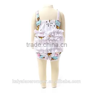 Wholesale Summer 2016 Cute Hottest Sale Latest Fashion Baby Cotton Rompers Ruffle Beach Rompers Bubble Romper for Infant thumbnail-1