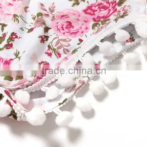 2016 Wholesale High Quality Boutique Soft Cotton Floral Baby Romper thumbnail-5