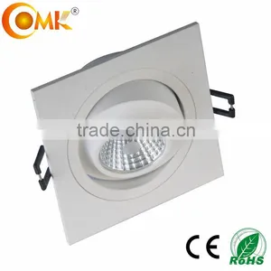 13w White Painted Square Recessed COB LED Lumi Smooth LED Downlight thumbnail-3