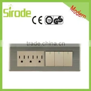 Italian Series 3G 2way Switch &3G 2Pin American Socket thumbnail-1