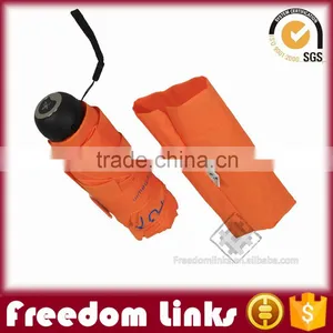 19 Inch 6K Orange Smart 5 Folding Umbrella Custom Logo thumbnail-6