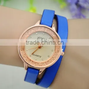 Long Strap Women Vintage Wrapped Leather Strap Quartz Watch thumbnail-6