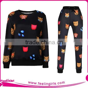 High Quality Two Colors Women's Sweatshirts Without No Hood thumbnail-1