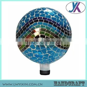 Wedding Round Shape 10" Mosaic Glass Decoration Outdoor Led Ball Lights thumbnail-5