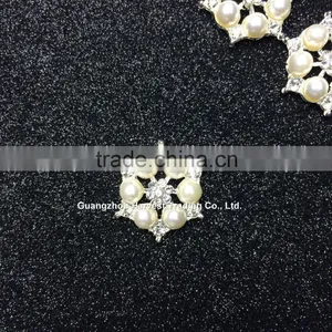 Six Pearl Rhinestone Embellishment,flower Center Brooches thumbnail-2