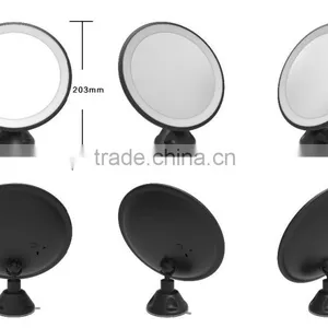 Round 5X Magnification Lighted Makeup Mirror With Suction Cup thumbnail-1