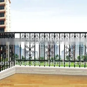 2015 Top-selling Outdoor Wrought Iron Balcony Railing thumbnail-1