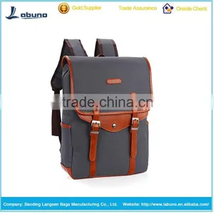 Custom Student Bookbag Laptop Canvas Backpack for Men and Women thumbnail-1