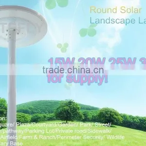 New Technology Round Solar LED Integrated Solar Lighting Solar Lights 30W for Garden Without Street Lighting Pole thumbnail-5