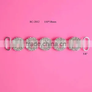Stock Hot Selling Factory Price Rhinestone Connector for Headband/hairwear(RC-2012) thumbnail-1
