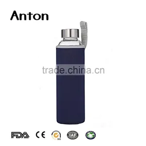 19oz 2016 New Design Wholesale Promotion Custom Logo Glass Bottle Clear Glass Bottle Beverage Bottle With Metal Cap thumbnail-4