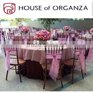 2014 Pink Organza Chair Sash thumbnail-1