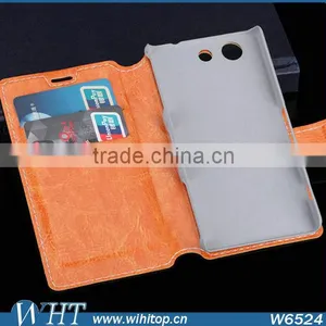 Wholesale Stand Flip PU Leather Case for Sony Xperia Z4 Compact thumbnail-2