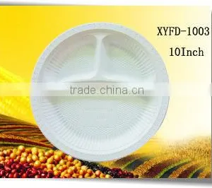 Disposable 10 Inch 3 Compartments Plate thumbnail-1