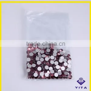 Wholesale Amethyst Round Flatback Crystal Rhinestone for Bridal Shoes thumbnail-2