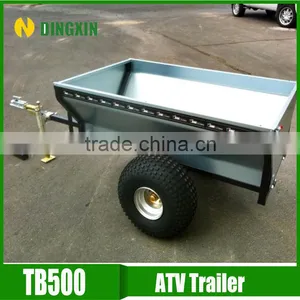 Small Tow Galvanized Car Trailer thumbnail-1