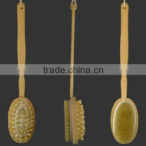 2016 Hotsale Wood Long Handle Body Back Wash Brushes for Scrubber Back Quality Choice thumbnail-2
