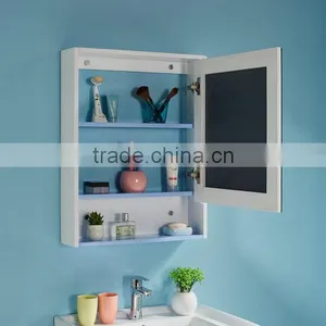 2016 Wall Hung Wash Basin White Oak Wood Bathroom Cabinet No.W006 thumbnail-2