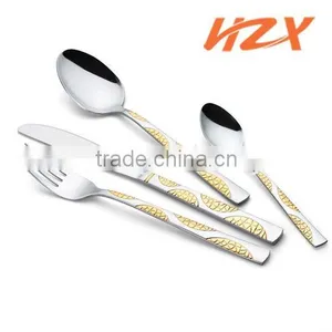 Stylish Stainless Steel Flatware Set (gold Plating) thumbnail-1