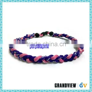 2014 New Handmade Great China Manufacturer Energy Sports Braided Necklace for Girls thumbnail-1