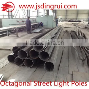 Supply Octagonal Street Light/lamp Poles Octagonal Steel Poles 6-12m thumbnail-2