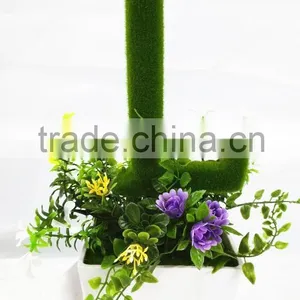 Artificial Greenery Moss Letter for Table Decoration With Competitive Price thumbnail-1