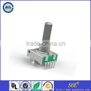 RS17-1rotary Switch With Solid Round Shaft Solid Flat Shaft Rotary Switch Rotary Switch 4 Pole 2section Pins Rotary Switch thumbnail-1