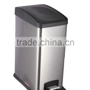 12L STAINLESS STEEL TRASH BIN thumbnail-1