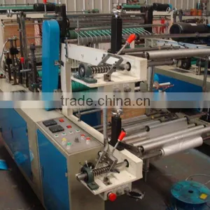 SHXJ -E Full Automatic T-shirt Hot-sealing Cold Cutting Bag Making Machine thumbnail-1