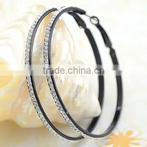 ER17108 Black Anodized Earrings , Crystal 2015 Fashion Big Earring thumbnail-6
