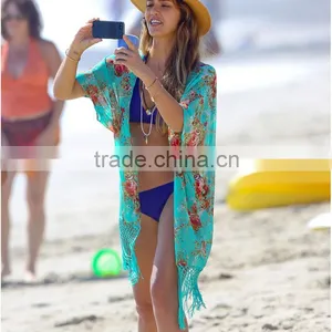Plus Size Beach Swimsuit Cover up thumbnail-1