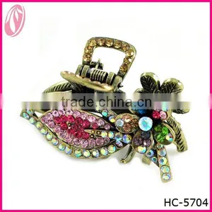 Best Seller Zinc Alloy Material Hair Claw With Crystal thumbnail-1