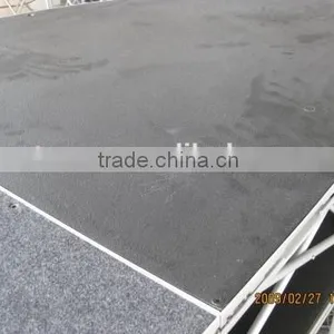 Portable Smart Stage Platform 4' X 8' X 16'' (Carpet Deck - Grey) thumbnail-3