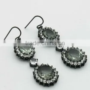 Fashion Hematite Plating With Crystal Jewelry Sets thumbnail-4