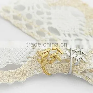 Hot Sales Leaves Shape Adjustable Knuckle Midi Infinity Ring Ring thumbnail-6