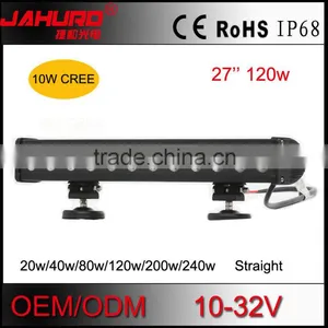 27'' Truck Roof 10w Led Light Bar Single Row 120w Led Light Bar for Heavy Duty Vehicles 12*10w Leds thumbnail-1