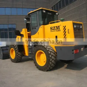 4WD 3 Ton Small Articulating Wheel Loader Compact Loaders With CE thumbnail-4