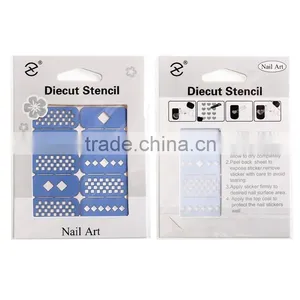 Fashion French Manicure Nail Art Design Tips Nail Sticker DIY Stencil thumbnail-2