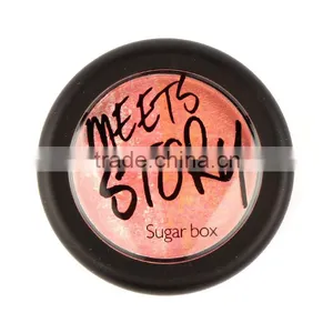 Sugar Box 2color/pcs Natural Face Blush Powder Blusher Palette Makeup With Mirror Brush Blush thumbnail-3
