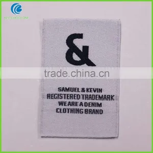 High Quality Garment Cotton End Fold Brand Label / Sew on Woven Label thumbnail-6