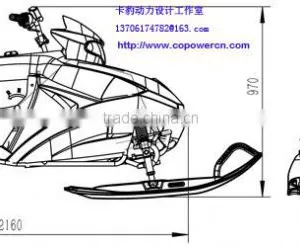 250cc Engine Capacity and 4 Stroke Engine Snowmobile (Direct Factory) thumbnail-6