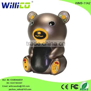 Hot Sale Color Bear Bluetooth Plastic Portable Speaker for Top Selling Products 2015 thumbnail-1
