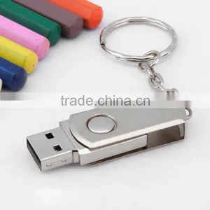 High Quality Usb 2.0 Mini Metal Usb Flash Drive, Portable Swivel Usb Stick thumbnail-1