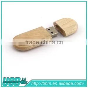 High Quality and Cheap Small Wooden Bamboo Usb Flash Disk thumbnail-3