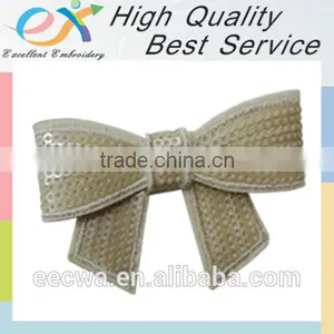 Factory Custom Hot Sale Embroidery Sequins Bowknot thumbnail-5